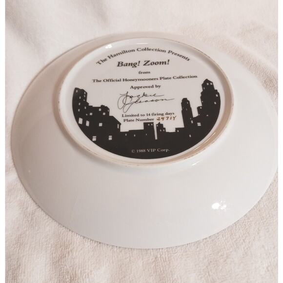 JACKIE GLEASON Hamilton Collection Bang! Zoom Hamilton Plate 24714 Collector - Picture 3 of 12